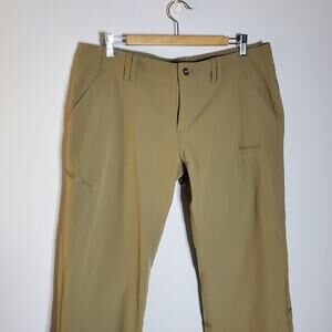 Marmot Women's dark khaki nylon ripstop hiking pants Size 12 Great condition